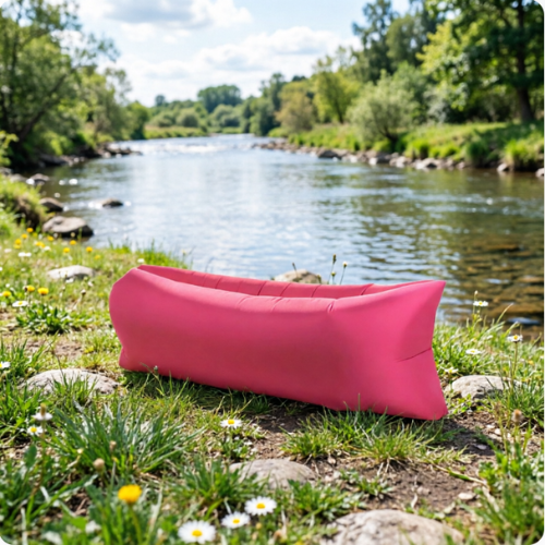 AirFactory Portable Air Lounger & Bluetooth Speaker Combo – The Ultimate Foldable Lazy Sofa for Camping, Festivals, and Backyard Parties | Lightweight, Durable Outdoor Furniture